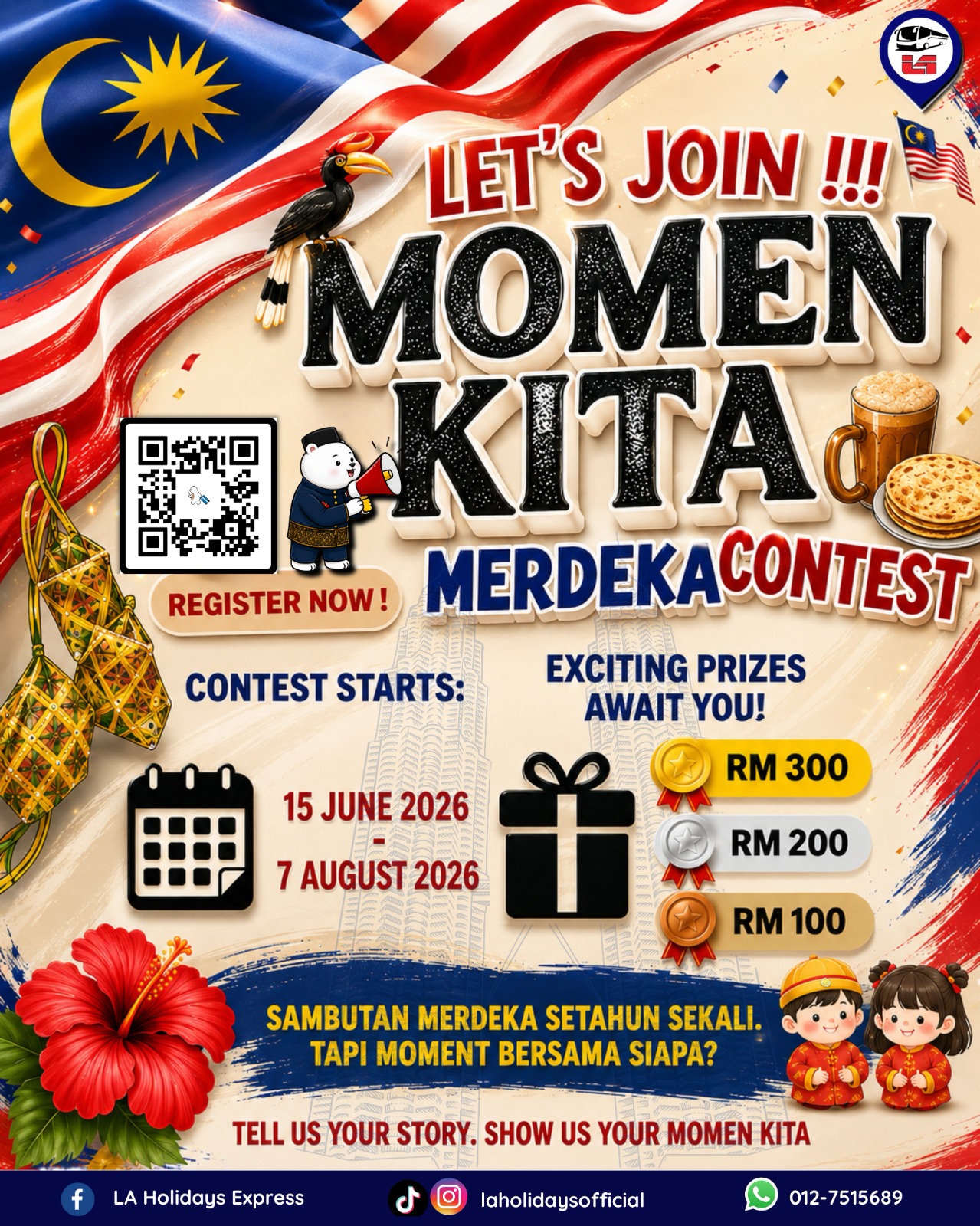 Momen Kita - Road to Merdeka contest poster